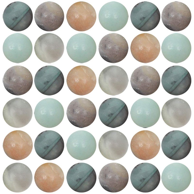 Cmidy Natural Stone Beads 100pcs 10mm Amazonite Stone Round Genuine Real Stone Beading Loose Gemstone Hole Size 1mm DIY Smooth Beads for Bracelet Necklace Earrings Jewelry Making (Amazonite Green, 10mm) - Image 1